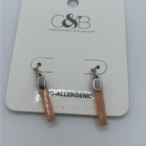 Christopher & Banks Pink Hypo-Allergenic Earrings